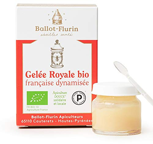 Ballot-Flurin - Gelée Royale Française Bio Dynamisée 10g - Gelée royale 100% bio & Française - Énergie et Immunité Naturelle - Fabriqué en France