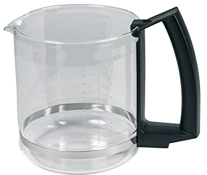 Krups Glaskanne ohne Deckel für T8 F46876, T9 F468 schwarz - Nr.: MS-623057, ersetzt MS-5370138
