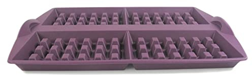 TUPPERWARE Backen Silikonform Waffeln lila Silikon Form Waffel Waffelfom H46
