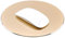 Premium Aluminium Mauspad (22 cm rund) - rutschfeste Basis für kabellose & kabelgebundene Mäuse - Gold