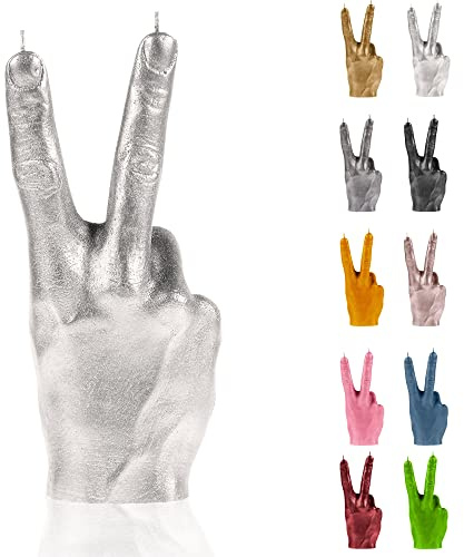 Candellana Hand Peace Kerze - Hand Figur - Coole Deko - Gothic Deko - Grunge Deko Kerze - Heavy Metal Deko - Grunge Room Decor - Büro Gadgets - Kerzen Deko - Lustige Kerze