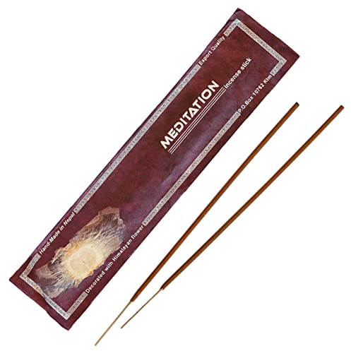 Bodhi® Premium Meditation Räucherstäbchen, 15 Stück – sanft und ausgewogen, für Meditation, Yoga und Achtsamkeit, aus Nepal, 100% natürlich