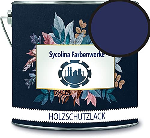 Sycolina - Vernice protettiva per legno, resistente alle intemperie, protezione a lungo termine dalle intemperie, colore di protezione per legno RAL 5003, blu zaffiro, colori Sycolina