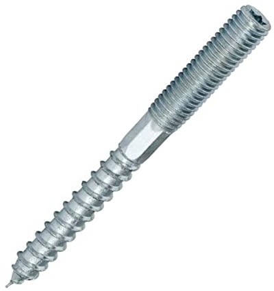 KLIMAS WD-10160 Stockschrauben Stockschraube 10mm (M10) x 160mm mit TX verzinkter Stahl