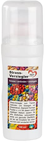 Ideen mit Herz Diamond-Painting Premium-Versiegler | glänzende Bilder versiegeln | fixieren | versiegeln | praktische Schwamm-Tube | Schutz-Schicht für Diamanten und Puzzle (Strass 100ml)