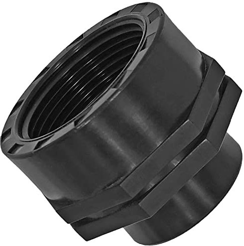 Reduzier Muffe Kupplung aus Kunststoff PP 2 x 1 1/2 Zoll Innengewinde IG x IG reduziert Gewinde Fitting Trinkwasser geeignet Verschraubung Verbindung Reduzierung Adapter Stück