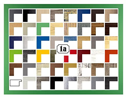 Multicolore Deluxe Bilderrahmen Posterrahmen 80x120 cm Froschgrün Grün Antireflex Kunstglas Hintergrund Weiss