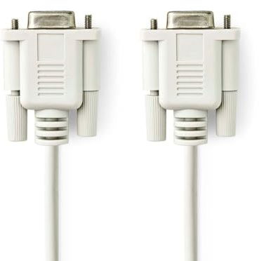 NEDIS Null Modem Cable, D-Sub 9-Pin Female to Female, 2.00m