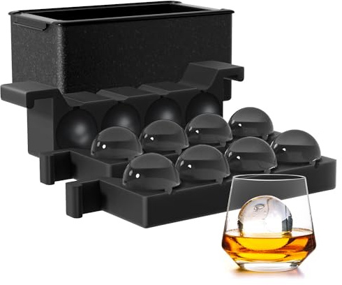 Klar isbollstillverkare för whisky: FDDBI-cirkel iskubsbricka gör 2 tum issfär – klar iskubstillverkare för gammaldags bourbon-whisky