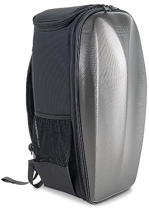 GEWA Space Bag Titanium - Trompetenkoffer/Rucksack - Für 2 Trompeten oder 1 Flügelhorn - Polycarbonat Außendeckel - Ergonomische Rückseite - Zubehörfächer