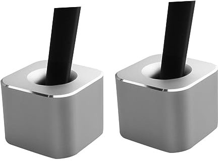 ABOOFAN 2stücke Mini Aluminium Alloy Stiftehalter Mit Silikonbasis Kreativer Schreibtisch Organizer Für Bleistifte Kugelschreiber Und Mehr Farbe Zufällig