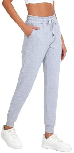 Pantalons de survêtement COMEOR pour femmes : pantalons de sport longs en coton, pantalons d'entraînement, pantalons décontractés pour femmes à coupe classique pour le fitness, le yoga, les loisirs