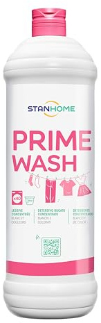 STANHOME - Prime Wash Detergente Concentrado para Ropa, 1000 ml | Para blancos y colores, lava y elimina manchas en profundidad, a mano o en lavadora