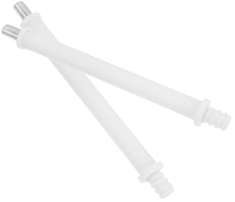 Ricambio Asta Scopino Wc in Plastica Bianca, 2 Pezzi | Connessioni per Asta, Uso Bagno Domestico, Installazione Semplice, Finitura Elegante, Pulizia Accurata