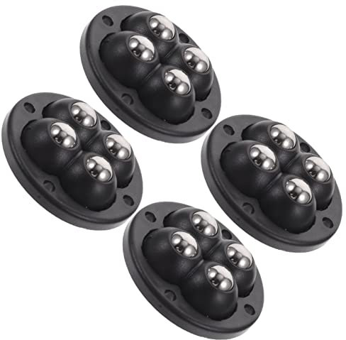 CHILDWEET 4 Stück Selbstklebende Rollen Kastenrollen Schwerlastrolle Vorratsbehälter Mülleimer Lagerbehälterräder Mini-Lenkrollen Ball kleine Räder Base Aufbewahrungskiste