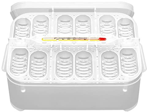 Incubateur Reptile, boîte d'incubation Reptile incutile incubateur Plateau d'éclosion avec 12 grilles pour Les lézards de Gecko de Tortues