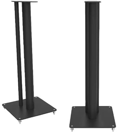 Q ACOUSTICS Q FS50 Speaker Stand Pair - Compatible with 5010, 5020, 3010i, 3020i, Q M20, Concept 30, 3010c, 3020c & Q Active 200 - Sturdy Steel Floor Mounts for Home Theater Surround Sound (Black)