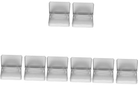 Tofficu 8pièces Boîtes Métal à Charnière Lot De Rangement Pratique Pour Petits Objets Artisanat Clés Et Bonbons Dimensions Idéales Pour Bureau Et Maison