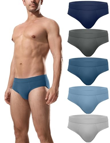 Channo Slip Uomo Cotone Confortevole: Mutande Elasticizzate e Traspirante per Maschi 5 Pack
