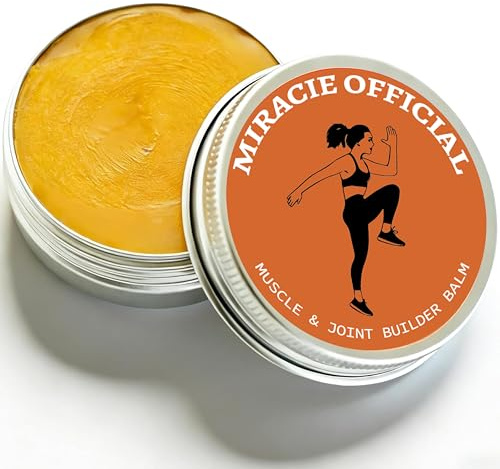 Muscle and Joint Balm, Contains Comfrey Oil, Beeswax, Arnica Oil, and jojoba Oil Extract, Muscle and Joint Builder Balm, or Elbow, Knee, Shoulder, Legs