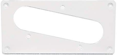 Pickup Frame für Single Coil Humbucker, Acryl, Silber, Ersatzrahmen für E - Gitarre Bass - Einfache Montage, Langlebige Verarbeitung, Ideal für Gitarren - Liebhaber (Silber (GB409C))