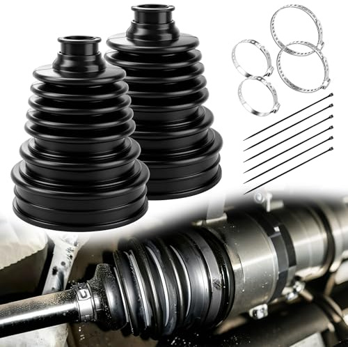 techextra 2 pièces de soufflets d'essieu universels CV, soufflets d'arbre de transmission pour arbres de 19 à 24 mm, soufflets de cardan hautement flexible pour voitures pour voiture