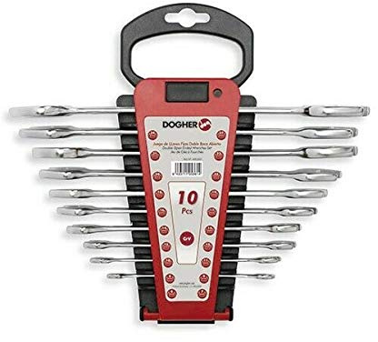 Dogher 450-020 - Juego 10 Llaves Doble Boca Abierta