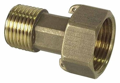 Messing Verschraubung für Wasserzähler (1/2x3/4)