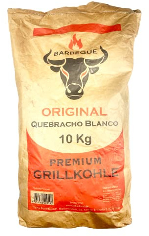 10 Kg Quebracho Blanco Premium Grillkohle (Holzkohle) (Paraguay - TOP)