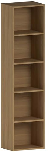 Vida Designs Oxford, Libreria a cubi a 5 Ripiani, in Legno, per esporre e conservare, per Ufficio e Soggiorno, Rovere