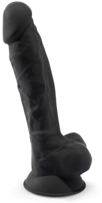 SILEXD Gode Réaliste Noir Double Densité N° 1 17,5 cm