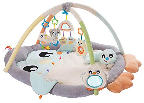 Playgro Krabbeldecke Pinguin - Babykrabbeldecke - Krabbeldecke - Spieldecke - Krabbelmatte - Babymatte - Babydecke - farbig