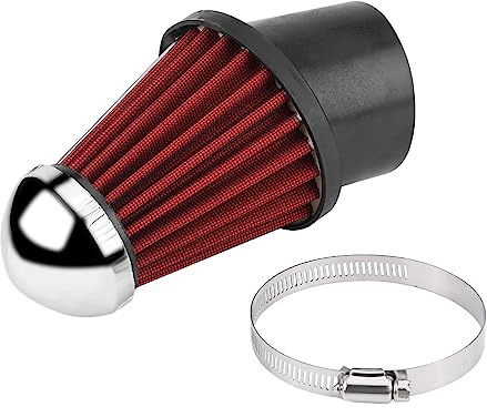 Filtre d'admission Aramox, coude de mousse de champignon de filtre d'admission de 63 mm gm rouge
