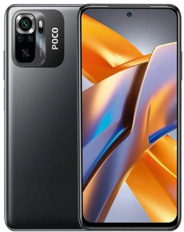 Xiaomi Poco M5s 4G LTE GSM (128 GB + 4 GB) 64 MP Quad-Kamera 16,3 cm Octa Core (Tmobile Mint Tello Global) Global Unlocked + (mit schnellem 51 W Kfz-Ladegerät) (graue globale Version)