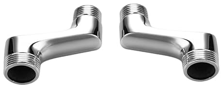 BiaoTeng Shower Hose Connector 3/4 to 1/2,1/2 Inch to 3/4 Inch Adapter Brass,3/4 to 1/2 Reducer Chrome,Bathroom Tap Mixer Accessories,Chrome A