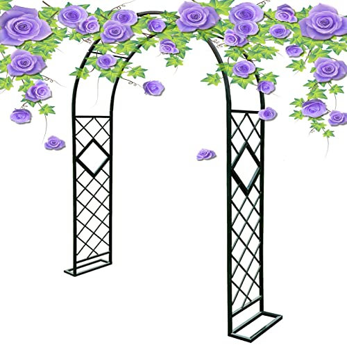 Traliccio Da Giardino Metallo Arco Per Rose Palloncini Padiglione Per Piante Da Giardino In Ferro Decorazioni Per Feste Da Giardino 140-340cmx230cm(340x230cm/134x90in)
