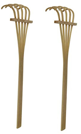 Yardwe 2pièces Mini Râteau De Jardin Zen pour Bac à Sable Outil De Décoration Miniature Accessoire Jardin Zen