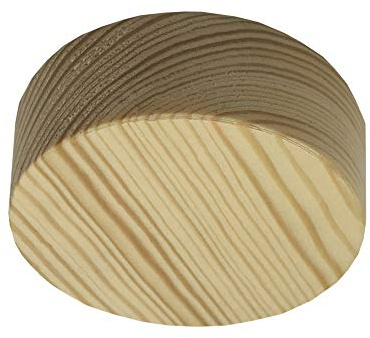 3 Stk. Baldachin Verteilerdose Holz Kiefer mit Zubehör ø 85x28mm Verteilerbaldachin Aufputzdose Anschlussdose Echtholz