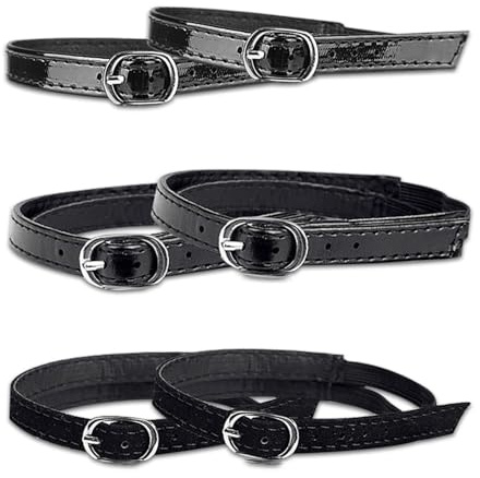 HDGSAFD 3 pares de correas de tacón alto, cordones ajustables, correas de tobillo de repuesto para tacones altos, cordones de talón extraíbles, extensiones de encaje, cordones elásticos