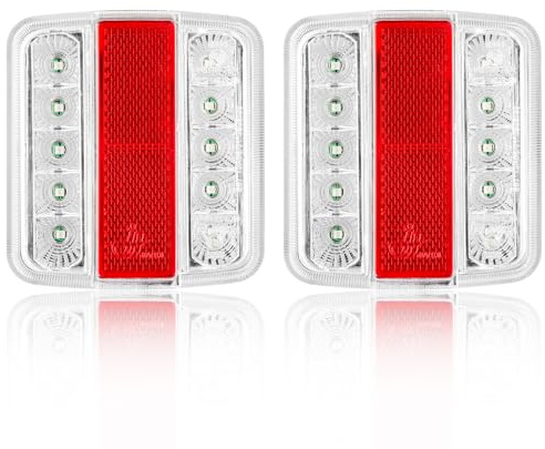 ETUKER 2x Anhänger Rückleuchten Led 5Funktion 12v Anhänger Rücklicht für PKW Traktor Landwirtschaftliches KFZ RV Wasserdicht