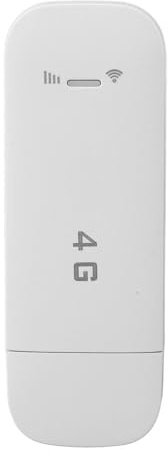 Tragbarer 4G LTE USB 4G LTE USB-Router, Mobiler Taschen-Hotspot mit SIM-Kartensteckplatz, Reise-WLAN-Hotspot, Unterstützt 10 Geräte, WPA WPA2 WLAN-Verschlüsselung (White)