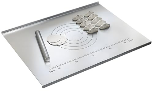 316 Stainless Steel Chopping Board,Chopping Boards for Kitchens,Cutting Board,Worktop Saver,Large Chopping Board for Carving Meat,Cutting Vegetables,Cheeses,Bread (70 * 58cm)