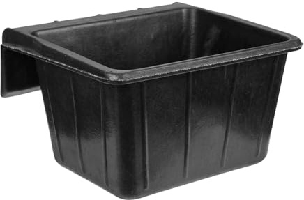 Oshhni Futtereimer aus Gummi für Pferde, Futterbehälter, Zaun, Futtereimer für Stall, Viehtränke für Enten, Vieh, Ziegen