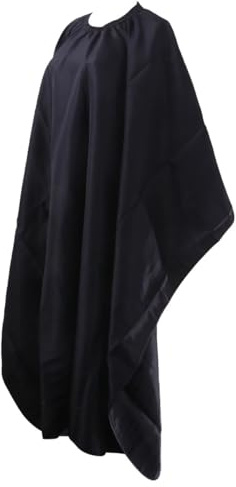 NOLITOY Mantellina Taglio Capelli Unisex Leggera per Parrucchiere Mantello Nero Protettivo per Tintura e Permanente Facile da Pulire e Asciugare Accessorio Essenziale per Saloni e