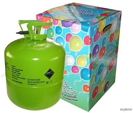 P'tit Clown 30310, bottiglia di elio monouso, 0,42 m3, per 50 palloncini, multicolore