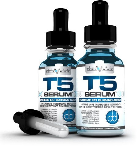 x2 T5 Fat Burners Serum XT : Maximum Strength & Fast Acting - Weight Loss/Diet Pills Alternative (2 Month Supply)