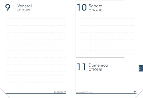 Quo Vadis Recharge Agenda 2026-2027 Textagenda IT 12x17 cm