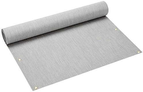 ANGERER Balkonbespannung Style hellgrau, Höhe: 90 cm, Länge: 8 Meter | Balkonumspannung, Wind- und Sichtschutz für Balkongeländer, waschbarer Stoff, inkl. Befestigungskordel, Made in Germany