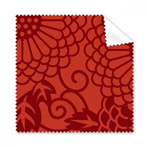 Chinesische Japanischen Stil, Asia Blumen Muster Brille Reinigungstuch Reinigungstuch Geschenk Handy-Display von 5 x