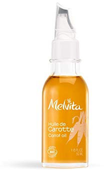 Melvita - Huile de Carotte Soin Visage - Huiles De Beauté - Riche en Carotène et Provitamine A, Effet Bonne Mine - Adaptée à Tous Types de Peaux - Flacon de 50 ml